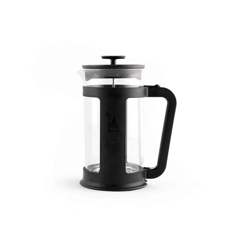 Smart French Press Coffee Maker With Borosilicate Glass Carafe Brew Ready 1 Liter 34 Ounce Capacity 8 Cup Dishwasher Safe Black Handle And Lid For Coffee Or Tea Infusions