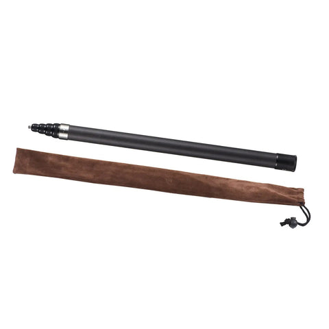 Heavy Duty Carbon Fiber Selfie Stick Extends To Super Long 118 Inches With Reliable 1/4 Inch Mount in carrying sleeve.