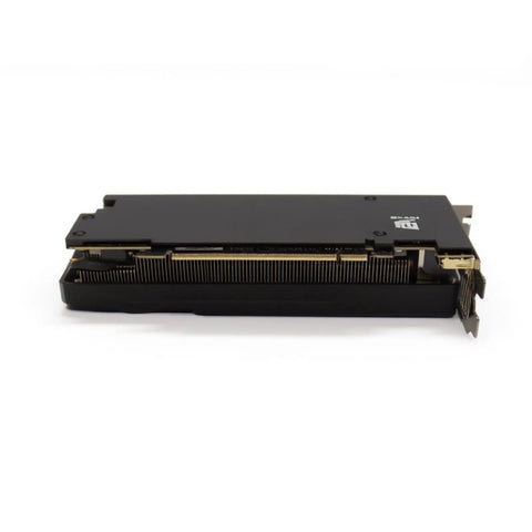 Beefed-Up Aluminum GPU Backplate for GIGABYTE GeForce RTX 5060 and RTX 5050 OC Low Profile 8GB Cards, side view installed