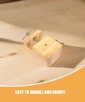 Sturdy Wooden Carving Clamp And Mini Bench Vise For Stone Seal Engraving, adjustable wooden clamp on a smooth surface.