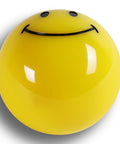 Universal JDM Racing Smile Face Yellow Resin Gear Shift Knob For Manual 5 Or 6 Speed Cars With Durable Acrylic Build