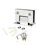 Pro Grade Shower Screen Hinges For Tempered Glass Doors Rock Solid Bathroom Clips Straight Up Adjustable Stainless Steel Hardware, includes screws and installation tools.