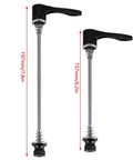 One Pair Quick Release Bicycle Skewers Hollow Shaft Axle Set 157mm 197mm For Road Bikes Mountain Bikes And Trainers Replacement Parts