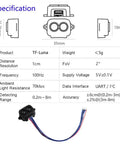 Diagram and specs of TF Luna LiDAR Range Sensor Module Single Point Micro Ranging 0.2 To 8 Meters With Time Of Flight Distance.