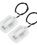 12V DC Vibration Motor Set With 4000 RPM Mini Massager Vibe Motors in White Shell 58x44x30mm Two-Piece Pack 7.9 Inch Cable