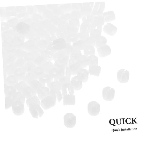 OSALADI 200pcs white plastic hinge dowels for doors and bathroom furniture; high-load capacity