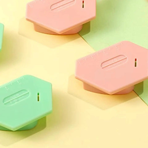 Magnetic Seam Guide For Sewing, Multifunctional Ruler And Hemmer Guide, Anti Slip Sewing Machine Gauge, pastel pink and green