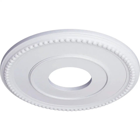 Bradford Ceiling Medallion 12 1/2 Inch Outside Diameter 3 7/8 Inch Inside Diameter 3/4 Inch Projection Primed Lightweight