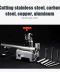 Top Shelf Fully Automatic Electric Pipe Cutter With Built In Deburrer Sized For 12 To 116Mm Tubing cutting stainless steel copper aluminum