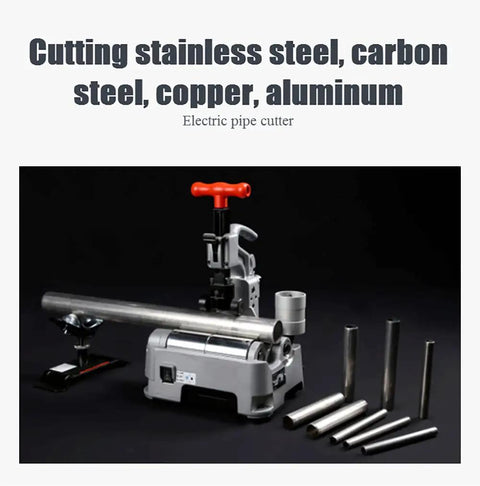 Top Shelf Fully Automatic Electric Pipe Cutter With Built In Deburrer Sized For 12 To 116Mm Tubing cutting stainless steel copper aluminum