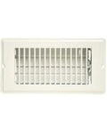 Louvered Floor Register 4-Inch By 8-Inch Steel White 5 Pack For Mobile Homes And RVs Built To Last With Smooth Opening And Closing Easy Install