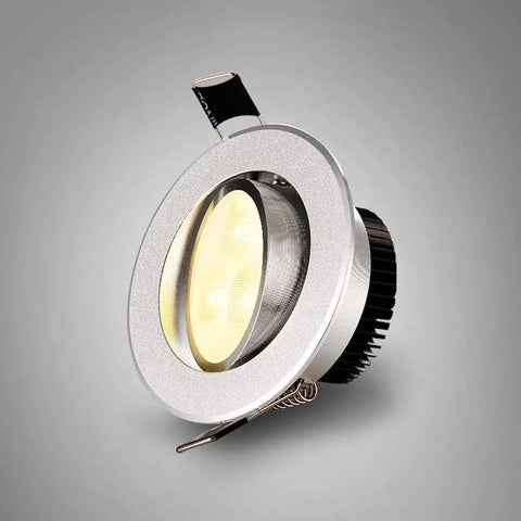 WKNHHL Recessed Lighting Housing Trim Kits Aluminum Indoor Embedded Downlight Commercial Illumination Spotlight Decoration Lighting Recessed Ceiling Panel Light,Warm Light_ close-up view of warm light LED fixture.