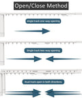 Electric Curtain Track System For Heavy Curtains With Apple HomeKit Alexa And Google Home Integration Auto Opener Kit With 4.1M Length Tracks And DIY Segments, open-close methods