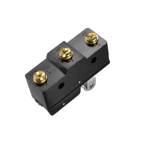 Three Pack Z-15GW22-B Hinge Roller Lever Micro Action Switches With 1NO 1NC Contacts 15A 125/250V Or 380V AC DC Control Circuits IP40 Rugged Micro Switches For Mechanical Motion Control In DIY Projects And Small Machinery, black screw terminal