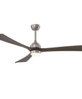 Neojoyoenix 62" 3PCS Solid Wood Blades Ceiling Fan with Lights Remote Control, quiet DC motor ceiling fan with three blades.
