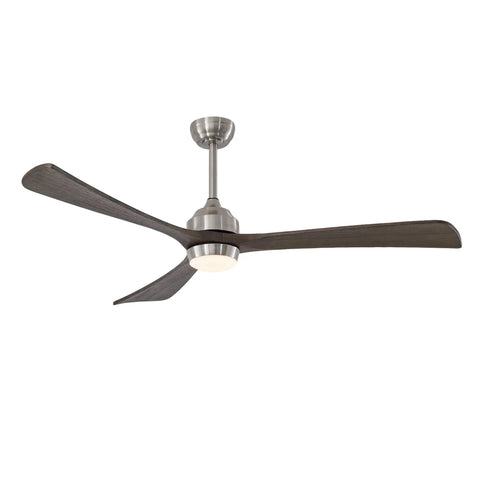 Neojoyoenix 62" 3PCS Solid Wood Blades Ceiling Fan with Lights Remote Control, quiet DC motor ceiling fan with three blades.