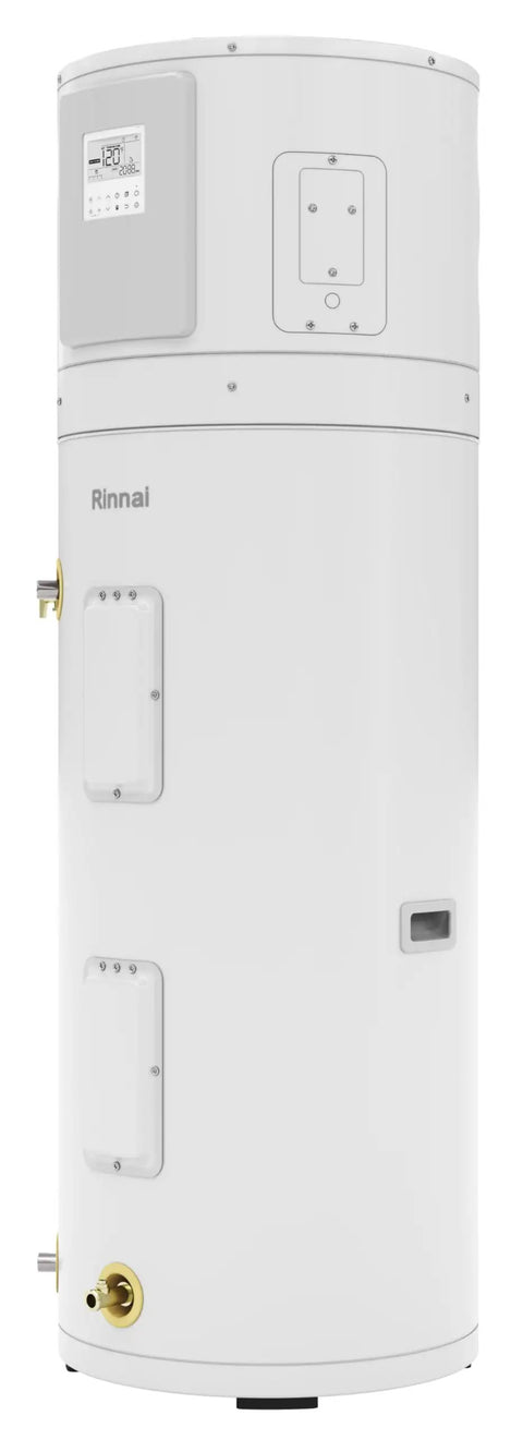 Heavy Duty 50 Gallon Heat Pump Water Heater With Energy Star Certification And Zero Emission Tech For Wallet Friendly Savings Featuring 73 Gallon First Hour Flow And Hustle Free Electric Power side view with digital control panel