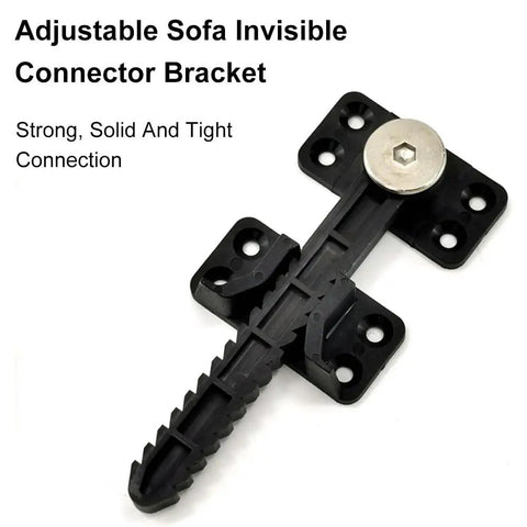 Rock Solid Sectional Sofa Connectors Heavy Duty Couch Brackets Plastic Furniture Clips With Screws Adjustable Locking Tabs