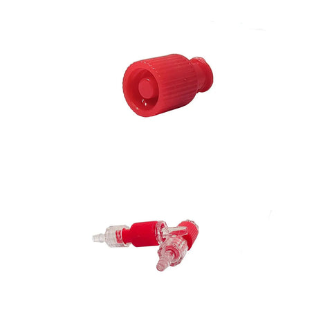 Red Luer Lock Plugs Dual Function For Male And Female Connectors Individually Wrapped 100 Pack