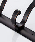 Heavy Duty Wall Mounted Coat Rack Holder To Keep Your Daily Gear Secure With Solid Zinc Alloy Entrance Hooks Rust Proof Black detail shot