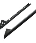 Windshield A-pillar trim molding set, black plastic, for 2011–2019 Ford Explorer; front outer and inner right (2 pieces)
