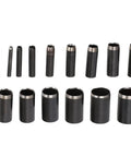 V Shape Punch Set For Leather Belt Perforation Stainless Steel Tail Cutter With Round Holes For DIY Projects