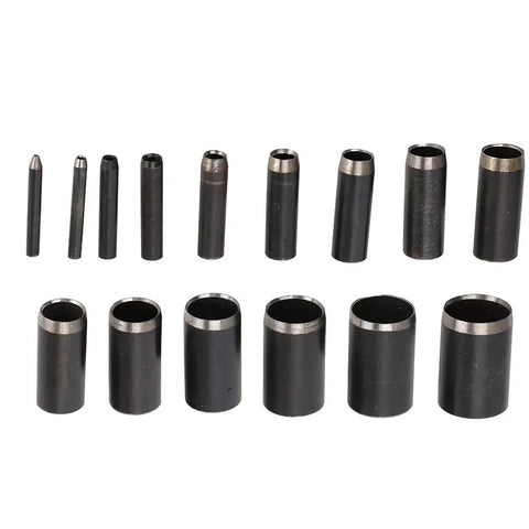 V Shape Punch Set For Leather Belt Perforation Stainless Steel Tail Cutter With Round Holes For DIY Projects