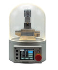 Ultra Mini Desktop CNC Machine Model With G Code Control, 3 Axis Motion Simulator under a clear dome.
