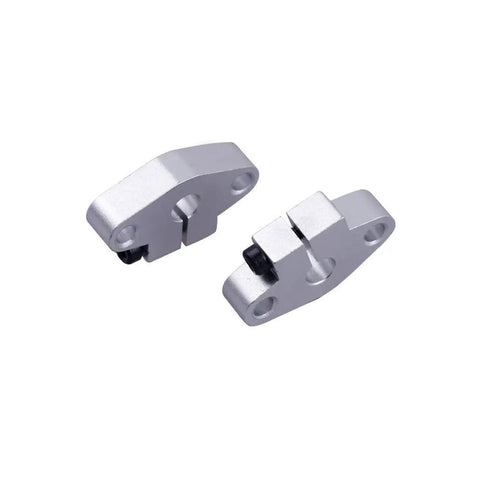 Two aluminum SHF8 rail shaft supports from Six Piece Aluminum SHF8 Linear Rail Shaft Supports Kit For 8mm Rod Pro Grade CNC projects