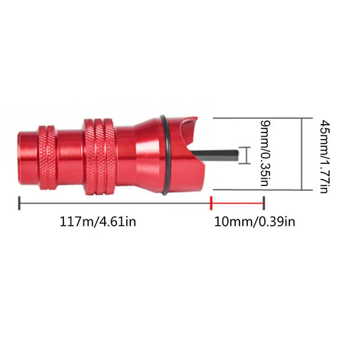 Must Upgrade Your DIY Game With This Electric Rivet Nut Drill Adapter Kit For Cordless Tools Featuring Removable Handle Easy Install And Removal For Wide Rivet Sizes To Get The Job Done Rapidly Without The Hassle, red 117mm adapter