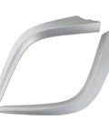 Osompar lower center dashboard trim strips, 2-piece set, silver white, for 2009-2013 Toyota Corolla