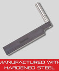 Hardened steel Tool Post Holder For Tool Posts And Height Gages, One Quarter Inch Post, One Quarter By One Half Inch Shank