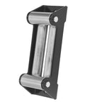 Heavy Duty Roller Fairlead 6000LB Load Capacity For Electric Winches Steel Cable Guide Off Road Recovery Gear Industrial Towing And Pulling Built To Withstand High Tension And Harsh Environments, black steel rollers