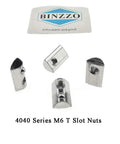 M6 T Slot Nuts For 4040 Aluminum Extrusion, Spring Ball Loaded Rollin Elastic Nuts, 8mm Slot, Carbon Steel, 15 Pack