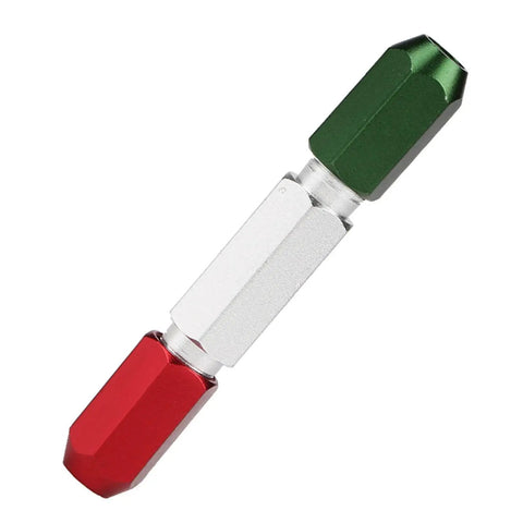 Pin Gauge Handle For Go No Go Gauges, Aluminum Alloy Double End Clamp Handle In Green Red, 0.3 To 16mm Range, Dimensional Measurement Accessories, Durable Precision Tool