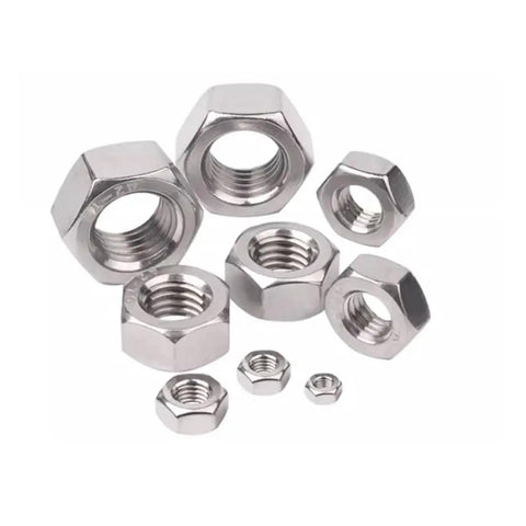 Heavy Duty Top Shelf Stainless Steel M3 Cheese Head Machine Screws With Slotted Heads, Rock Solid Corrosion Resistant Flat Washers And Hex Nuts in various sizes and shapes.