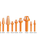 Heavy Duty CNC Spindle Motor Clamp And Machining Center Cleaning Rod featuring different sizes of orange tool holders.