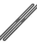 Upgrade Your Home Fixes With These Game Changing Adjustable Flat Mending Plates. Solid black steel mending plates for wobbly shelves.