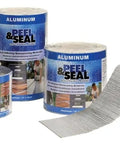 Peel And Seal Aluminum Roll 6 Inch By 33.5 Foot Workhorse Heavy Duty Weatherproof Roofing Sealant Tape shown in multiple rolls