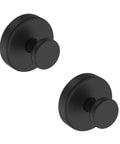 Vacuum Suction Cup Hooks For Shower And Bathroom Removable Towel Hooks For Glass Doors Windows And Walls Two Pack Black
