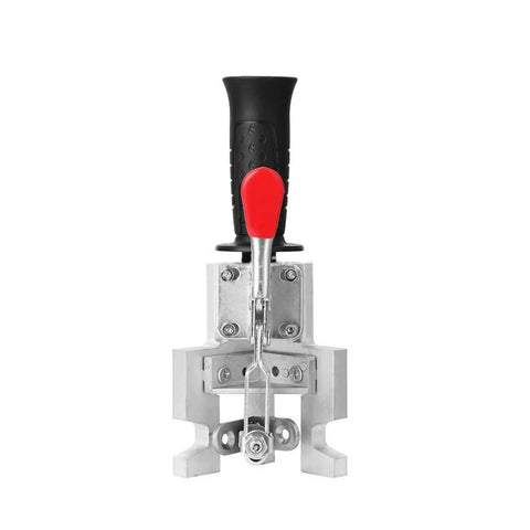 Woodworking Locating Clamp 90 Degree Corner Clamp Fixing Clip with quick-release handle, red and black ergonomic grip, robust metal build.