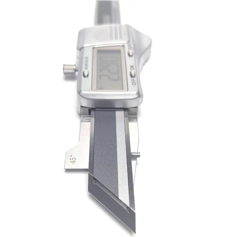 Pro-Grade Digital Chamfer Gauge Ruler Electronic Chamfer Measurement Tool With 0.01mm Resolution 0-10mm Range 45 Degree