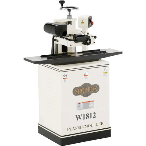 Badass Two Hp Planer Molder With Stand And Power Feed 220 Volt Woodworking Beast, compact design with cast iron wings.