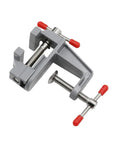 Mini Table Clamp Vise For Your Portable Workbench On The Go Small DIY Vise Aluminum Alloy Clamp Lightweight But Tough Easy Clamp On Flat Surfaces 1 Pack