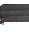 Rugged Hard Case For MLM2PRO Golf Launch Monitor With Waterproof EVA Shell and Shockproof Protection, side view with zipper and strap