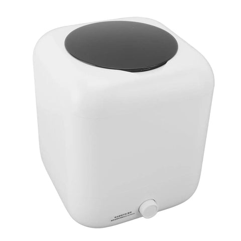 Slick Foldable 5L Portable Washing Machine Mini Laundry Soaker With Digital Display Breeze To Use Room Saver showing white cordless design.