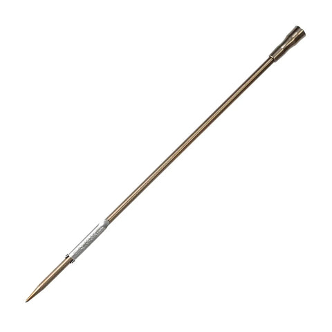 14mm Aluminum Pole Spear For Spearfishing With Anodized Ergal Shaft Rubber Band Propulsion M6 Thread Black Finish 160 Cm Length Harpoon Tip
