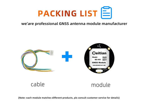 Flight Control GNSS Module With NEO M9N, Pixhawk Compatible GPS GLONASS, Compass IST8310, cable and module in packing list