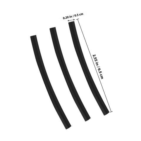 Get A Fresh Look With This Cool 78pc Heat Shrink Shoelace Ends Repair Kit. Easy DIY Fix For Sneakers And Any Laces With Plastic Caps For Quick Fixes Whenever You Need Some Style Back On Your Kicks. Black heat shrink shoelace tip covers, 2.55 in x 0.20 in