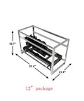 Beefy Skid Steer Post Hole Auger Drive Attachment 12 Inch Diameter 46 Inch Drilling Depth Standard Flow in packaging frame